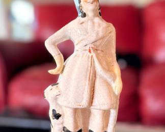 Stafforshire-Style Figurine. Measures 10" H. Photo 1 of 3. 