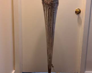 Art Deco Silverplate Trumpet Torchiere Floor Lamp. Photo 1 of 4. 