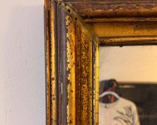 Antique Gilt Wood Mirror. Measures 39" W x 32" H. Photo 3 of 3. 