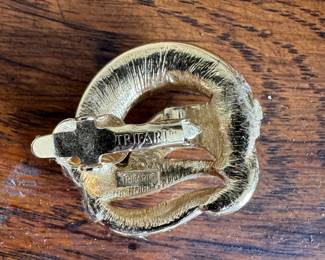 Trifari Clip on Earrings. Photo 2 of 2.  