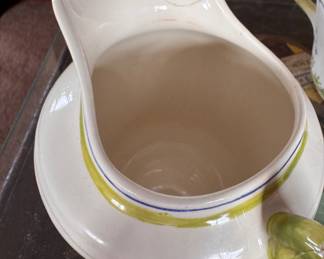 Longchamps Moustiers Pattern Cream & Sugar. Creamer Has Damage. Photo 2 of 2