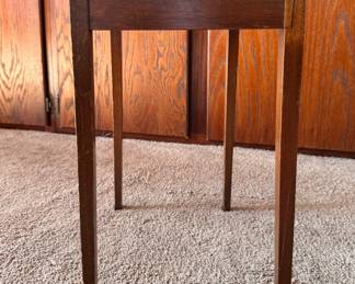 Butler's Tray Side Table. Top Needs Refinishing & Some Leg Repair. Photo 2 of 4. 
