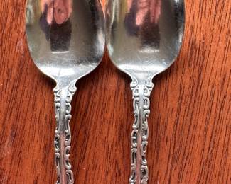 Damaged Sterling Silver Tea Spoons. 
