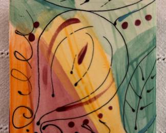 Glazed Ceramic Trivet. Photo 1 of 2. 