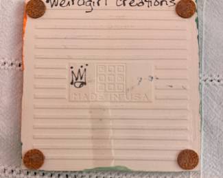 Glazed Ceramic Trivet. Photo 2 of 2. 