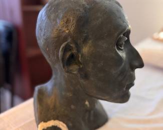 Plaster Bust of Man. Photo 1 of 2. 