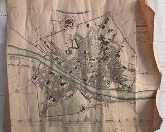 Vintage Map of Florence. Photo 1 of 2. 
