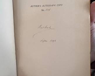 Bret Harte Complete Autographed Edition (20 Volumes) #124/350. Published in 1911. Photo 2 of 2.