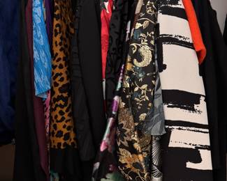 Tons of Clothing -- Evening Coats, Pant Suits, Blouses, Etc. 