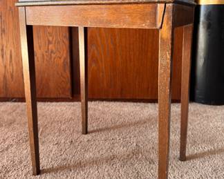 Butler's Tray Side Table. Top Needs Refinishing & Some Leg Repair. Photo 4 of 4. 