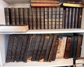 Antique Leather Bound Books.