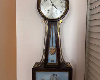 Seth Thomas Banjo USS Constitution Wall Clock. Measures 28" H. Photo 1 of 2. 
