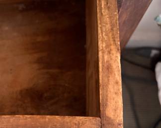 Antique Empire Style Flame Mahogany Chest of Drawers with Claw Feet. Measures 29" W x 22" D x 47" H.  Photo 3 of 3.
