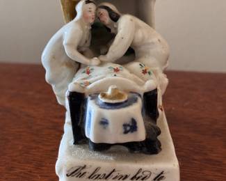 "Last To Bed" Porcelain Figurine. Photo 1 of 4. 