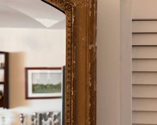 Antique Gilt Wood Pier Mirror. Measures 26" W x 75" H. Photo 2 of 3. 