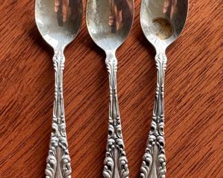 Set of 3 Sterling Silver Demi Tasse Spoons. Photo 1 of 2. 