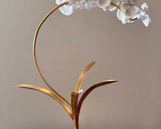 Chelsea House White Porcelain Orchid on Lucite Stand. Photo 1 of 4. 