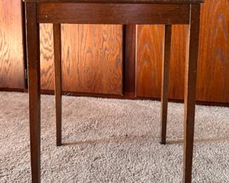 Butler's Tray Side Table. Top Needs Refinishing & Some Leg Repair. Photo 1 of 4. 