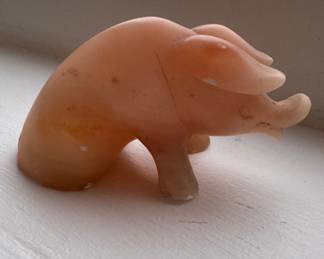 Small Carved Pig. Photo 1 of 2. 
