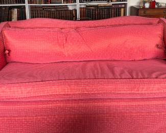 Apartment Sofa. Might Benefit from New Cushion Insert. Measures 60" W x 32" D.  Photo 1 of 2. 
