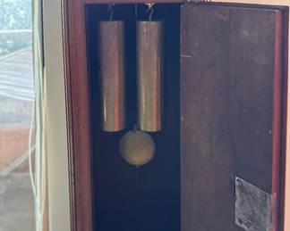 Antique George III Mahogany 8 Day Grandmother Clock. Measures Approximately 4' H. Photo 4 of 4.