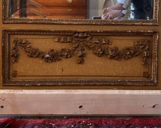 Antique Gilt Wood Pier Mirror. Measures 26" W x 75" H. Photo 3 of 3. 