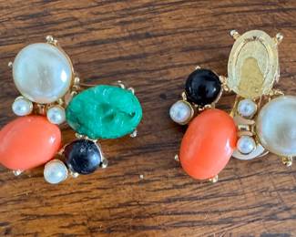 Kenneth Jay Lane Clip on Earrings. Photo 1 of 2. 