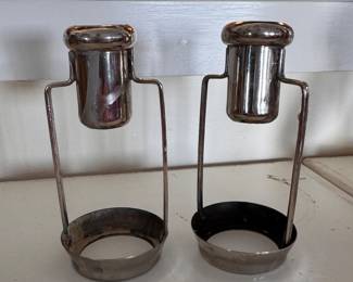 Silver Candle Taper Holders. 