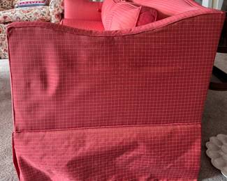 Apartment Sofa. Might Benefit from New Cushion Insert. Measures 60" W x 32" D.  Photo 2 of 2. 