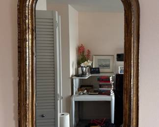 French Louis Philippe Arched Giltwood Mirror. Measures 22" W x 33" H. Photo 1 of 4. 