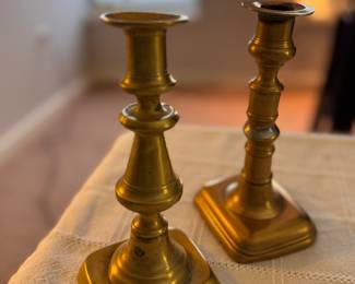 Brass Candleholders.