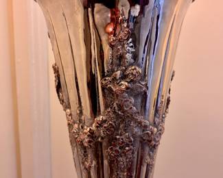 Art Deco Silverplate Trumpet Torchiere Floor Lamp. Photo 2 of 4. 