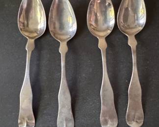 Newell Harding Set of 4 "M. W. Adams" Monogrammed Sterling Silver Spoons. Photo 1 of 3. 