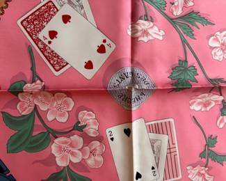 Hermes "L'Heure de Gants," Silk Scarf. Photo 2 of 2. 