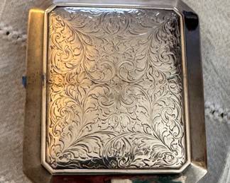Vintage Silver 8-Day Travel Clock. Photo 1 of 3. 