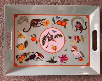 Lynn Chase "Monkey Business" Tray. Photo 1 of 2. 
