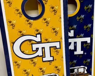 Georgia Tech corn hole boards.