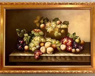 Still life oil painting.