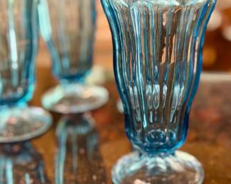 Anchor Hocking blue fountain ware.