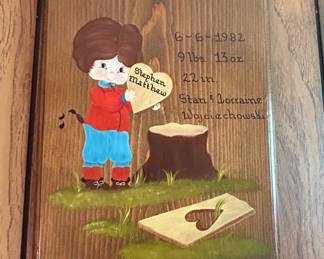 Personalized Baby Birth Announcement Plaque