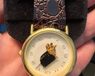 Yorkshire Terrier Dog Dial Watch with Embossed Leather Strap