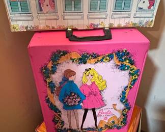 My Little Pony Carry Case and The World of Barbie Doll Trunk 