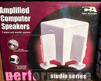 Cyber Acoustics CA Amplified Computer Speakers Piece Subwoofer System