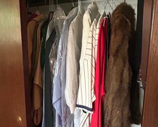 Vintage Mink Fur Coat, Hats, and Assorted Clothing