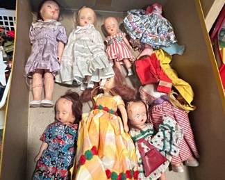 Collection of Vintage Composition Dolls, including Nancy Ann Storybook Dolls