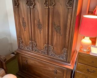 Vintage Thomasville Furniture Camino Real Collection Spanish Style Armoire