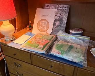 Stamp Collection with Albums and Supplies