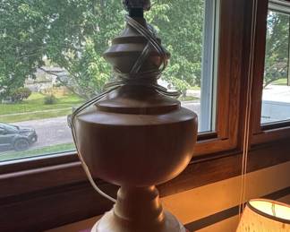 MidCentury Modern Wooden Table Lamp