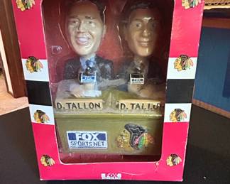 Pat Foley  Dale Tallon Chicago Blackhawks Bobblehead Set