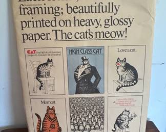 B. Kliban Six Cat Posters Set